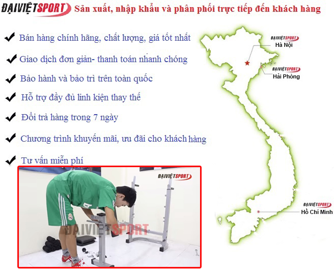 Địa chỉ bán dụng cụ thể thao uy tín toàn quốc