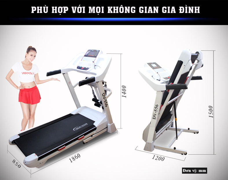 THông số kỹ thuật Máy chạy bộ DV-5556